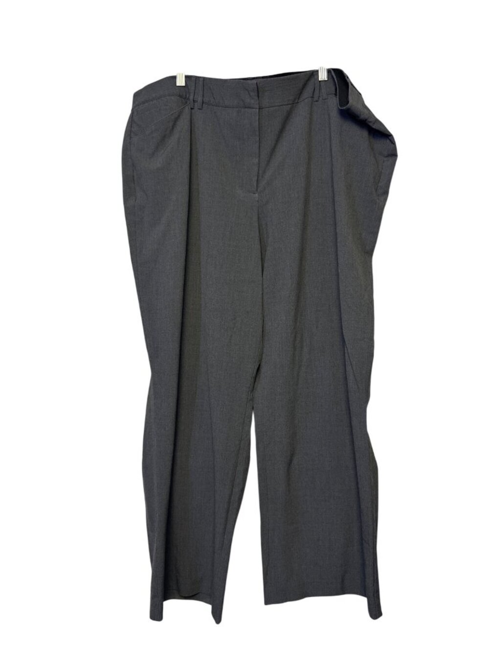 Lane Bryant Womens Pants Gray Size 26 Polyester Blend Flat Front Wide Leg